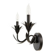 Modern European furniture - Black Floral Candelabra Wall Lamp - www.oroa.com