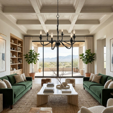 Modern European furniture - Flower-Inspired 6-Light Chandelier - www.oroa.com