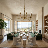 Modern European furniture - Flower-Inspired 6-Light Chandelier - www.oroa.com
