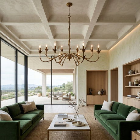 Modern European furniture - Flower-Inspired 8-Light Chandelier - www.oroa.com
