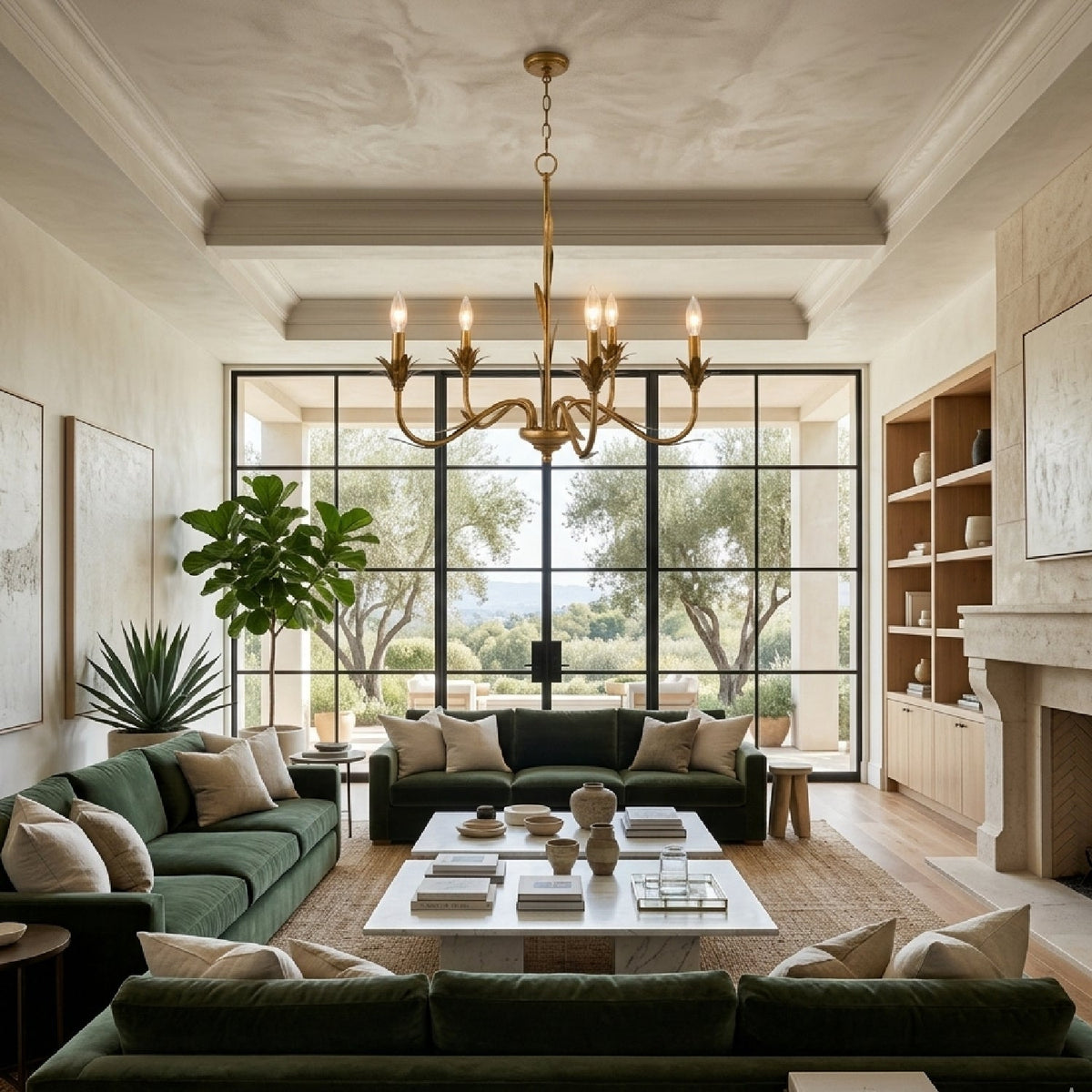 Modern European furniture - Flower-Inspired 5-Light Chandelier - www.oroa.com