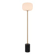Modern European furniture - White Glass Accent Floor Lamp - www.oroa.com