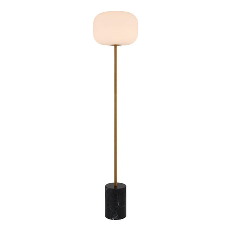 Modern European furniture - White Glass Accent Floor Lamp - www.oroa.com