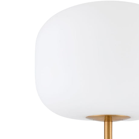 Modern European furniture - White Glass Accent Floor Lamp - www.oroa.com