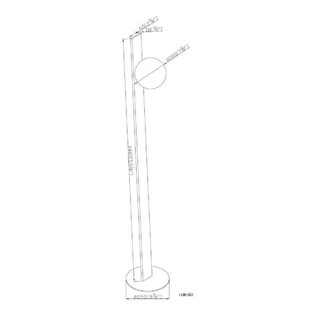 Modern European furniture - White Glass Modern Floor Lamp - www.oroa.com