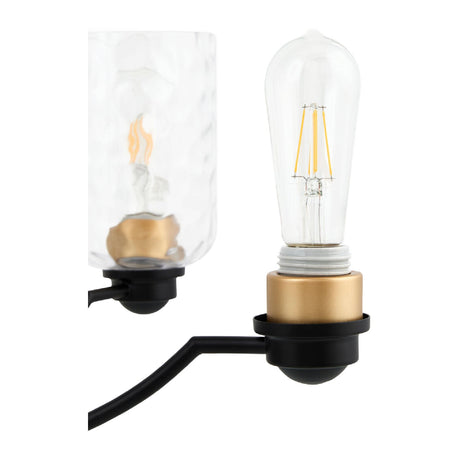 Modern European furniture - Textured Clear Glass 5-Light Chandelier - www.oroa.com