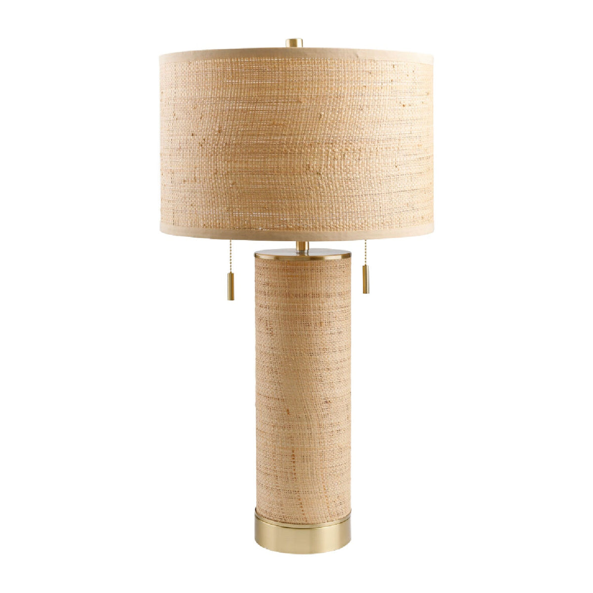 Modern European furniture - Tan Rattan Accent Table Lamp - www.oroa.com