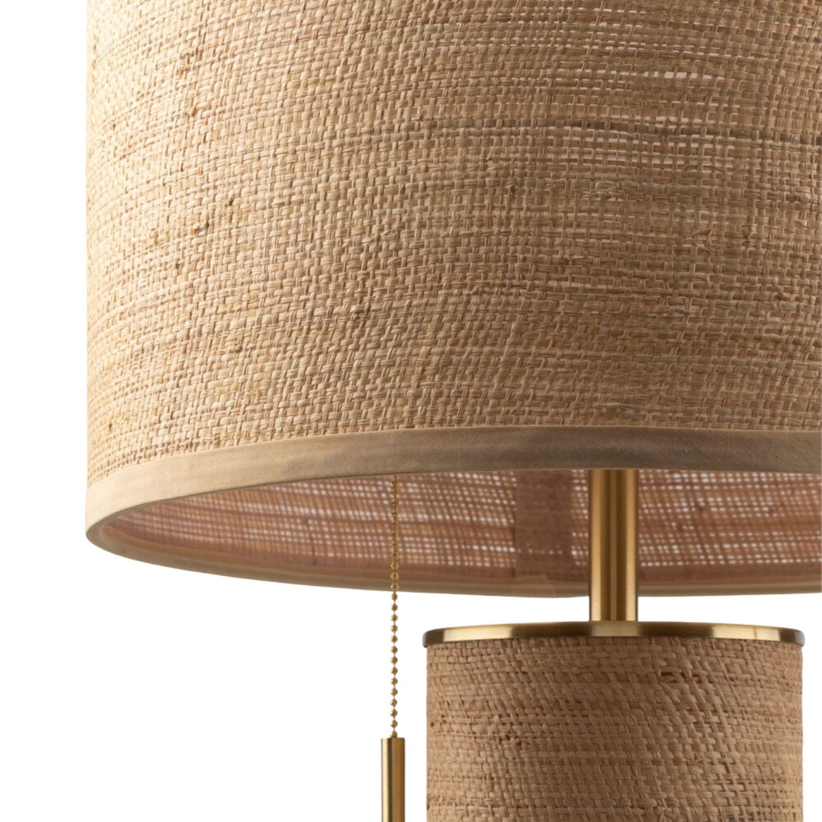 Modern European furniture - Tan Rattan Accent Table Lamp - www.oroa.com