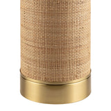 Modern European furniture - Tan Rattan Accent Table Lamp - www.oroa.com
