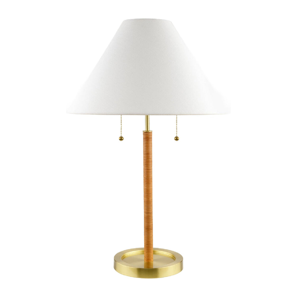 Modern European furniture - White Linen Pull-Switch Table Lamp - www.oroa.com