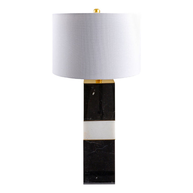 Modern European furniture - Black & White Marble Table Lamp - www.oroa.com