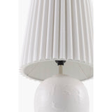 Modern European furniture - Pleated Linen Ceramic Table Lamps (2) - www.oroa.com
