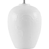 Modern European furniture - Pleated Linen Ceramic Table Lamps (2) - www.oroa.com