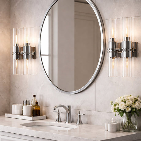 Modern European furniture - Chrome 2-Light Wall Lamp - www.oroa.com