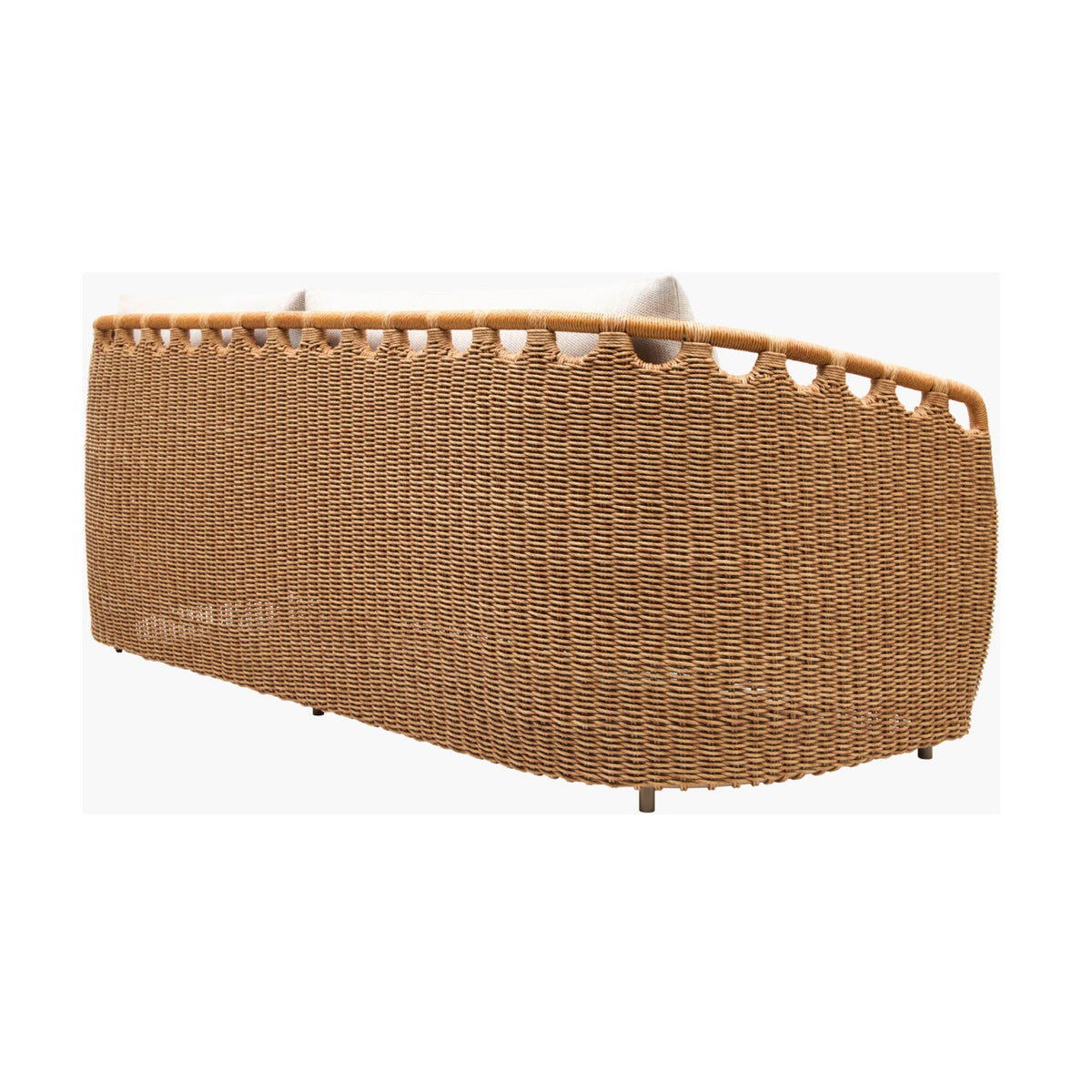 Modern European furniture - Hand-Woven Wicker Outdoor Sofa - www.oroa.com