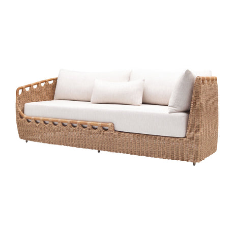 Modern European furniture - Hand-Woven Wicker Outdoor Sectional Sofa - www.oroa.com