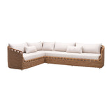 Modern European furniture - Hand-Woven Wicker Outdoor Sectional Sofa - www.oroa.com