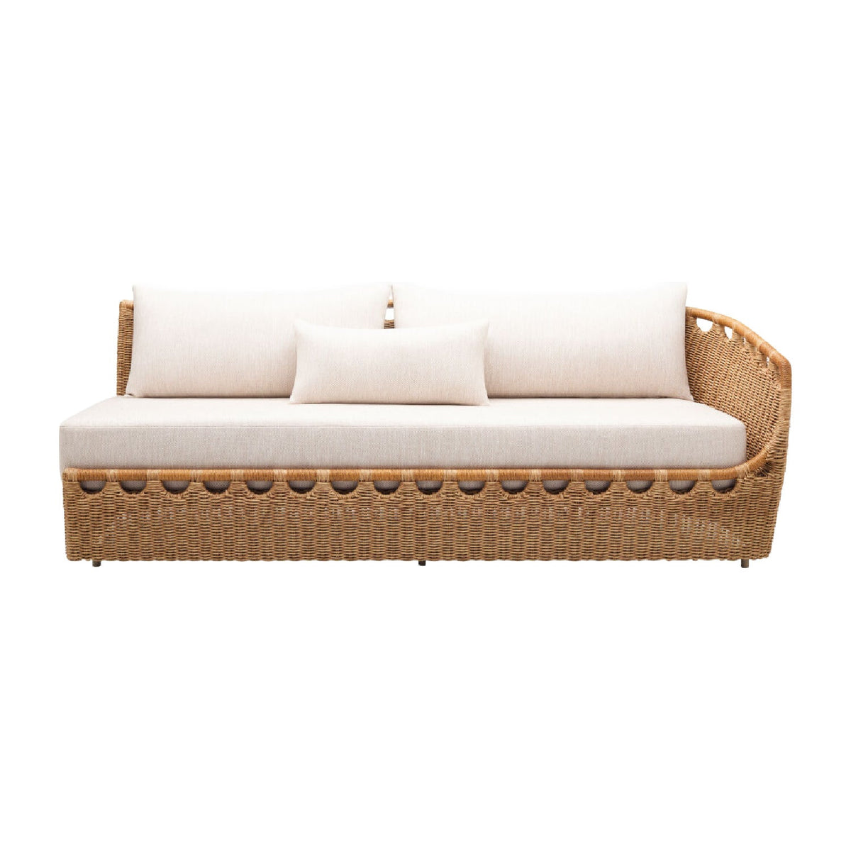 Modern European furniture - Hand-Woven Wicker Outdoor Sectional Sofa - www.oroa.com