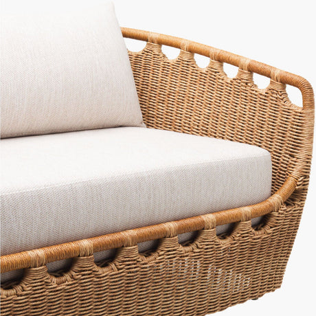 Modern European furniture - Hand-Woven Wicker Outdoor Sectional Sofa - www.oroa.com