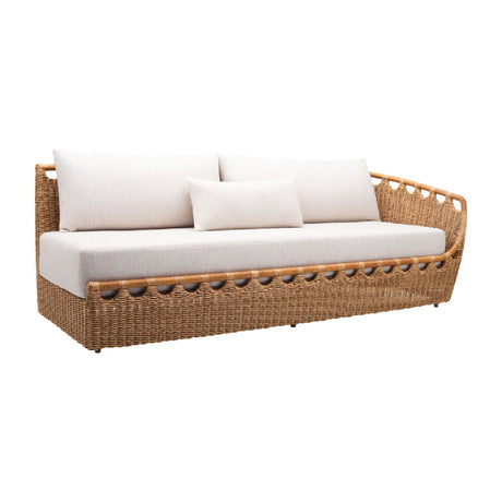 Modern European furniture - Hand-Woven Wicker Outdoor Sectional Sofa - www.oroa.com