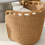 Modern European furniture - Hand-Woven Wicker Outdoor Dining Chair - www.oroa.com