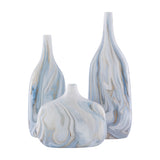 Modern European furniture - Marbled Ceramic Outdoor Vases (3) - www.oroa.com