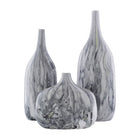 Modern European furniture - Marbled Ceramic Outdoor Vases (3) - www.oroa.com