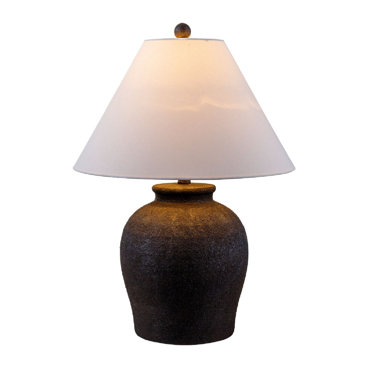 Modern European furniture - Ceramic White Linen Table Lamp - www.oroa.com