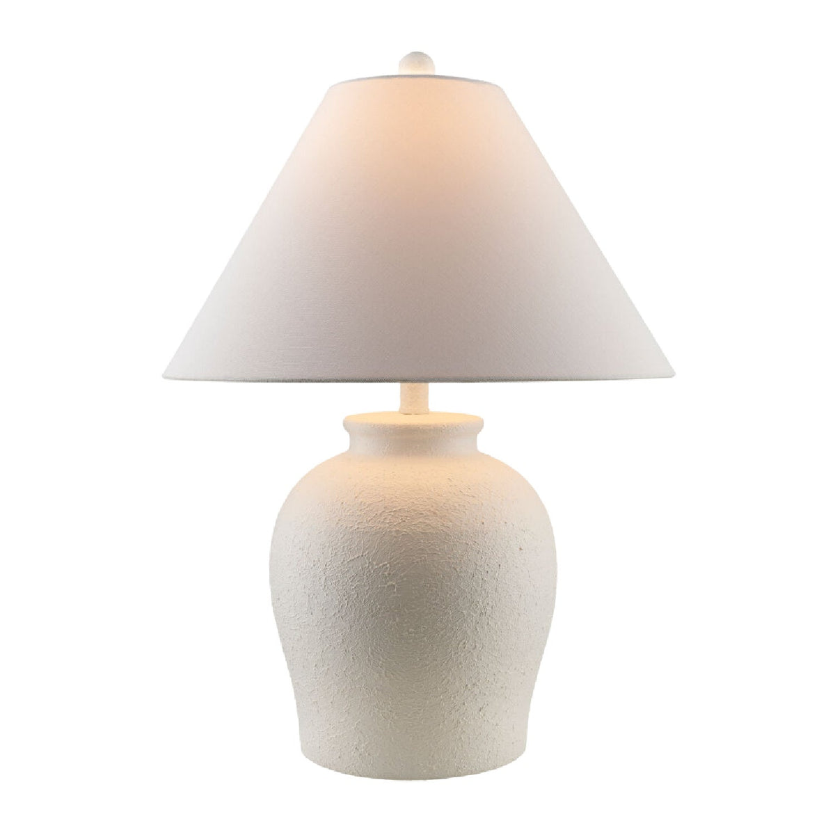 Modern European furniture - Ceramic White Linen Table Lamp - www.oroa.com