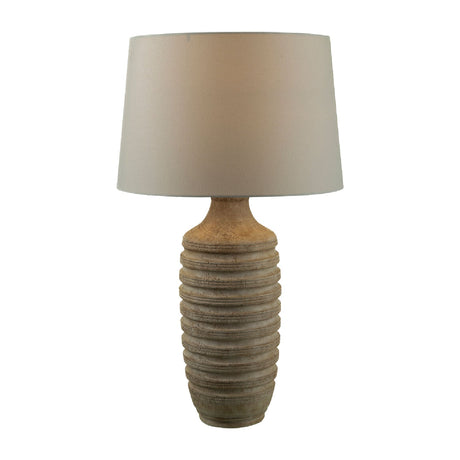 Modern European furniture - Brown Base Linen Table Lamp - www.oroa.com