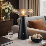 Modern European furniture - Clear Glass Accent Table Lamp - www.oroa.com