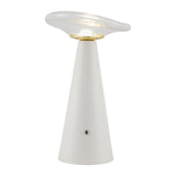Modern European furniture - Clear Glass Accent Table Lamp - www.oroa.com