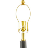 Modern European furniture - Tall Linen Shade Table Lamp - www.oroa.com