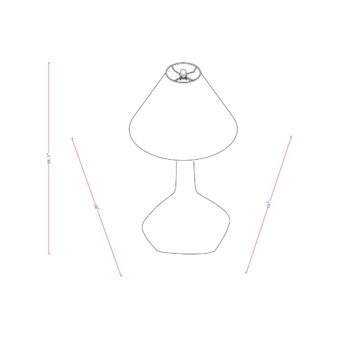 Modern European furniture - Tall Linen Shade Table Lamp - www.oroa.com