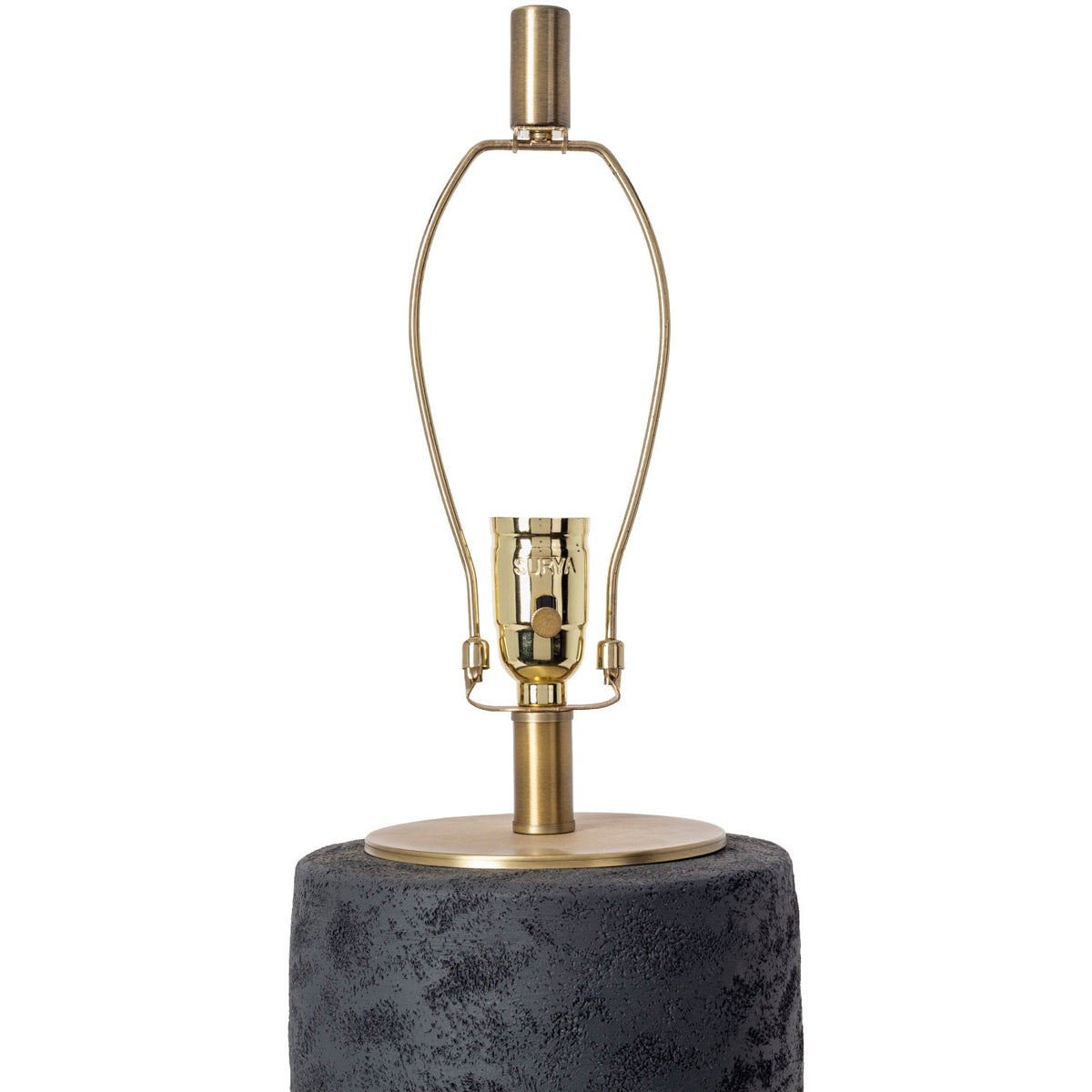 Modern European furniture - Black Textured Base Table Lamp - www.oroa.com