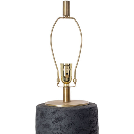Modern European furniture - Black Textured Base Table Lamp - www.oroa.com