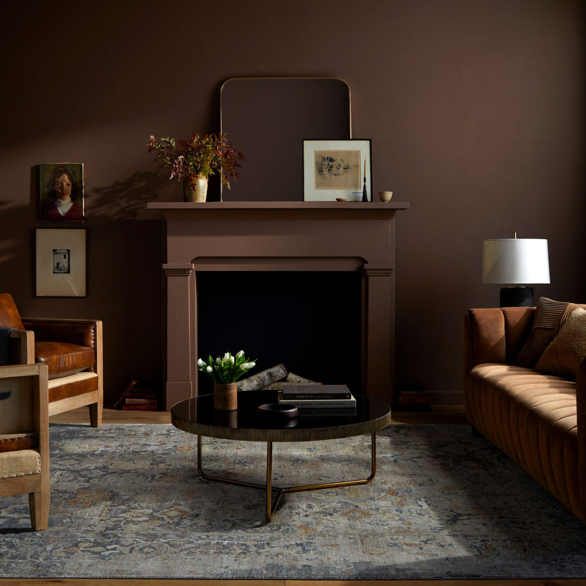 Modern European furniture - Black Textured Base Table Lamp - www.oroa.com