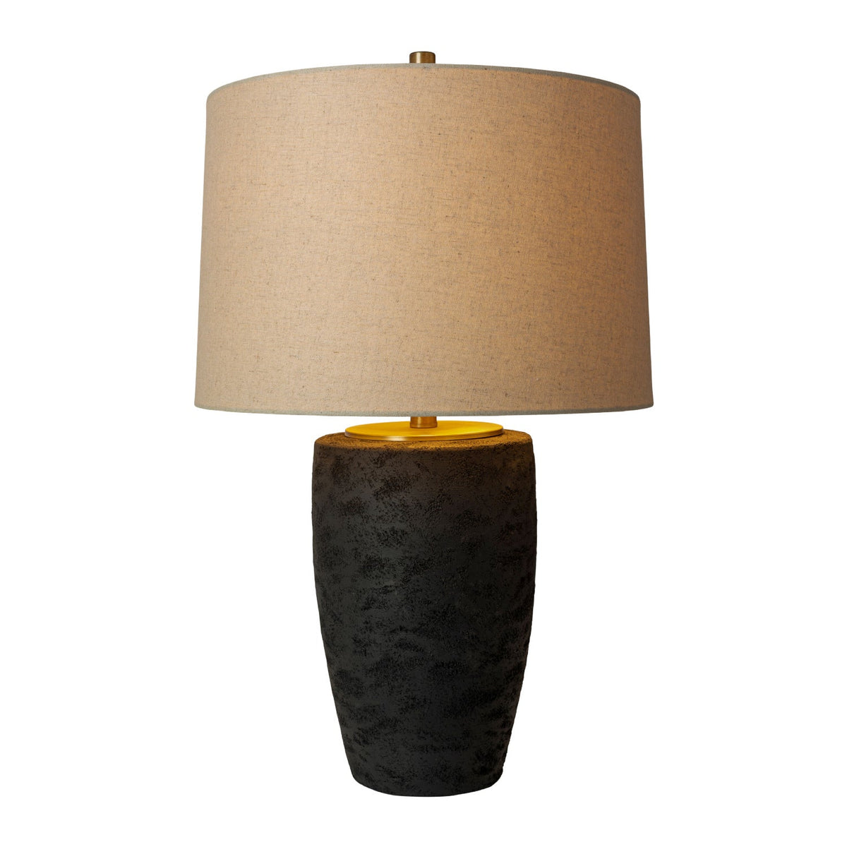 Modern European furniture - Black Textured Base Table Lamp - www.oroa.com