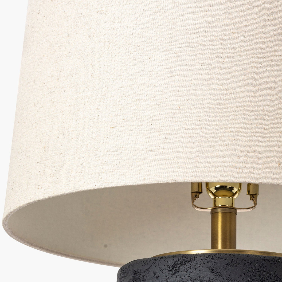 Modern European furniture - Black Textured Base Table Lamp - www.oroa.com