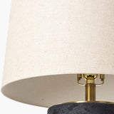 Modern European furniture - Black Textured Base Table Lamp - www.oroa.com