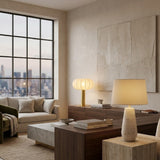 Modern European furniture - Ivory Linen Accent Table Lamp - www.oroa.com