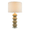 Modern European furniture -  Geometrical Base Linen Table Lamp - www.oroa.com