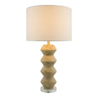 Modern European furniture -  Geometrical Base Linen Table Lamp - www.oroa.com