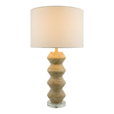 Modern European furniture -  Geometrical Base Linen Table Lamp - www.oroa.com