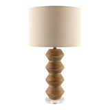 Modern European furniture -  Geometrical Base Linen Table Lamp - www.oroa.com