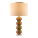 Modern European furniture -  Geometrical Base Linen Table Lamp - www.oroa.com