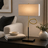 Modern European furniture - Twisted Iron Accent Table Lamp - www.oroa.com