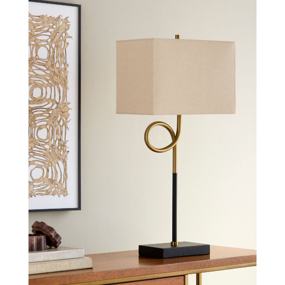 Modern European furniture - Twisted Iron Accent Table Lamp - www.oroa.com