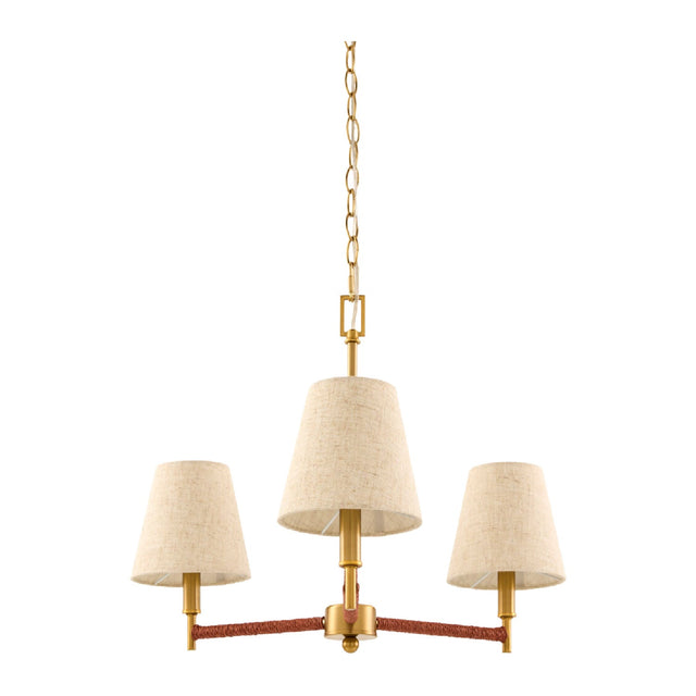 Modern European furniture - Gold Armed Chandelier - www.oroa.com