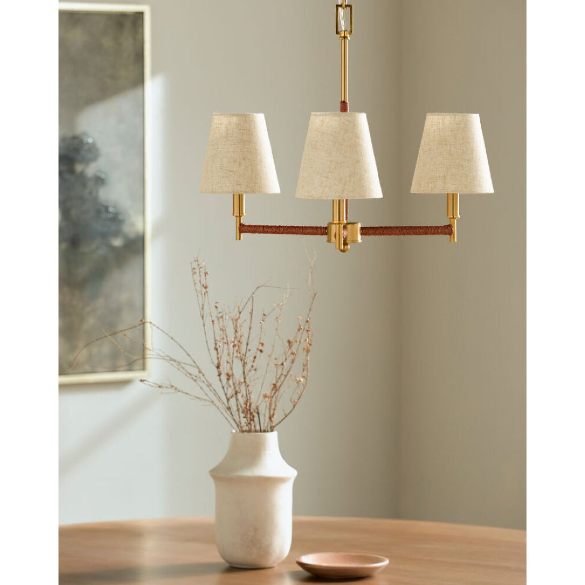 Modern European furniture - Gold Armed Chandelier - www.oroa.com